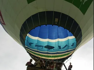 Team Ballooning over castles