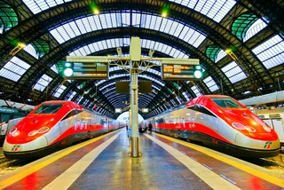 High-speed Frecciargento trains at Milano Centrale  (illustrative image)