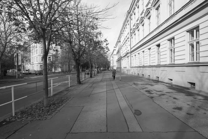Current look of Korunovační Street. Photo: edit! architects.
