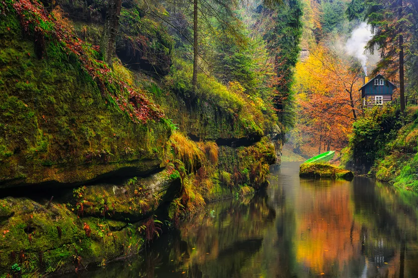 Kamenice Gorge in Bohemian Switzerland National Park. Photo: iStock /