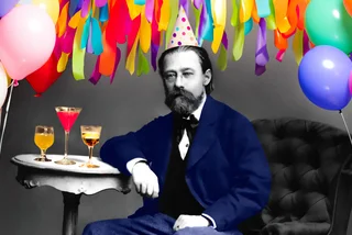 Photo of Bedrich Smetana (public domain); collage elements Generative Fill.
